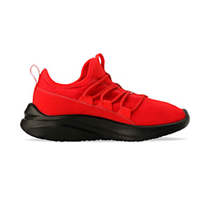 キッズ ソフトライド ONE4ALL スリッポン スニーカー 17-21cm, High Risk Red-Puma Black