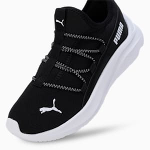 One4 All Slip On Kids' Sneakers, Puma Black-Puma White, extralarge-IND