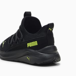 One4All Slip-On Little Kids' Shoes, PUMA Black-Lime Pow-Cool Dark Gray, extralarge