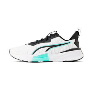 ウィメンズ トレーニング パワーフレーム 2 トレーニングシューズ, PUMA White-Electric Peppermint-PUMA Black, extralarge-JPN