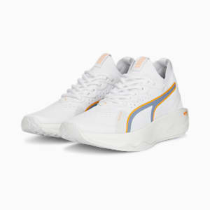 Tenis de training Mujer PWR XX NITRO Luxe, PUMA White-Filtered Ash-Clementine