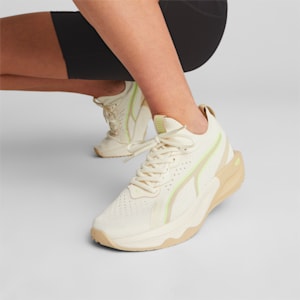 Tenis de training Mujer PWR XX NITRO Luxe, Pristine-Granola-Fast Yellow