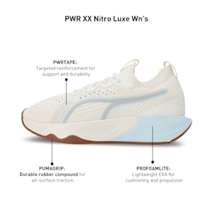 PWR XX Nitro Luxe Women's Training Shoes, Warm White-Ash Gray-Icy Blue, extralarge-IND