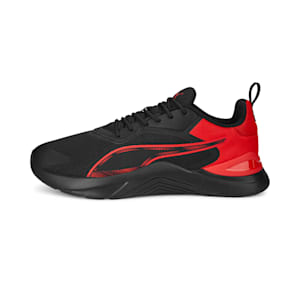 Infusion Unisex Training Shoes, PUMA Black-For All Time Red, extralarge-IND