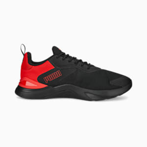 Infusion Unisex Training Shoes, PUMA Black-For All Time Red, extralarge-IND