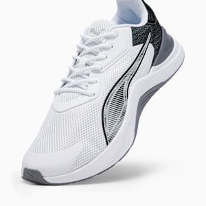 Infusion Unisex Training Shoes, PUMA White-PUMA Black-Cool Dark Gray-Ash Gray, extralarge-IND
