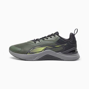 Infusion Unisex Training Shoes, Myrtle-PUMA Black-Yellow Burst, extralarge-IND