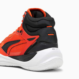 Playmaker Pro Mid Men's Basketball Shoes, Red Blast-Fiery Red-PUMA Black, extralarge