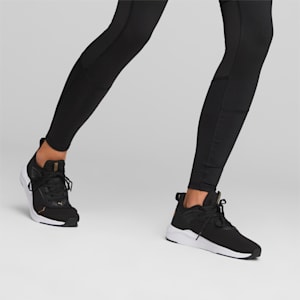 Soft ride Flair Running Shoes Women, PUMA Black-PUMA Gold, extralarge