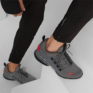 Axelion Refresh Running Shoes Men, PUMA Black-Cool Dark Gray-PUMA Red, extralarge-GBR