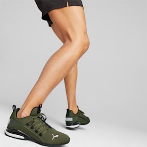 Axelion Refresh Running Shoes Men, Green Moss-PUMA Black-Feather Gray, extralarge-GBR