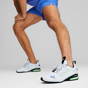 Axelion Refresh Men's Running Shoes, PUMA White-Fizzy Lime-Clyde Royal