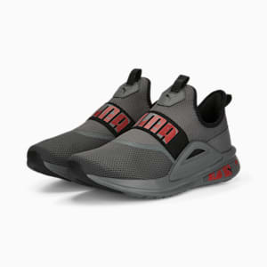 Softride Enzo Evo Slip Unisex Running Shoes, Cool Dark Gray-PUMA Black-For All Time Red