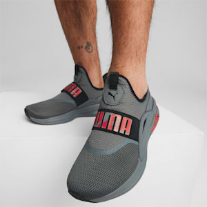 Softride Enzo Evo Slip Unisex Running Shoes, Cool Dark Gray-PUMA Black-For All Time Red