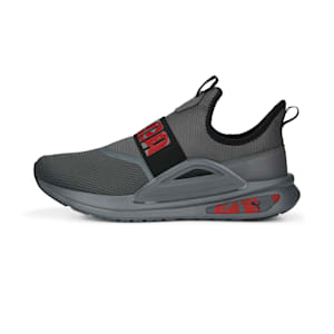 Softride Enzo Evo Slip Unisex Running Shoes, Cool Dark Gray-PUMA Black-For All Time Red