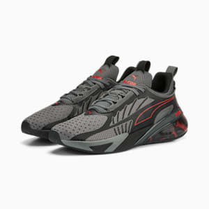 X-Cell Action Soft Focus Unisex Running Shoes, Cool Dark Gray-PUMA Black-For All Time Red