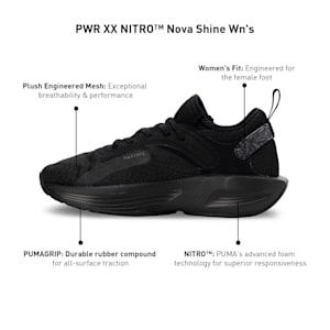 PWR XX NITRO™ Nova Shine Women's Training Shoes, PUMA Black-PUMA White, extralarge-IND