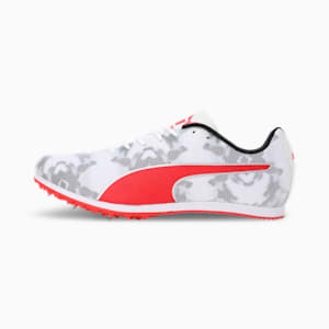 evoSPEED Star 8 Track and Field Running Shoes, PUMA Black-PUMA White-PUMA Red, extralarge-IND
