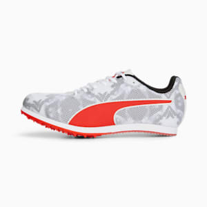 Tenis evoSPEED Star 8 Track and Field para adolescentes, PUMA Black-PUMA White-PUMA Red, extralarge