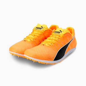 evoSPEED Distance 11 Track and Field Men's Running Shoes, Sun Stream-PUMA Black-PUMA Silver, extralarge-IND