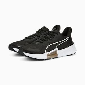 トレーニング パワーフレーム 2 トレーニングシューズ メンズ, PUMA Black-PUMA White-PUMA Silver