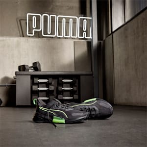 PWRFrame 2 Men's Training Shoes, PUMA Black-Fizzy Lime, extralarge-IND