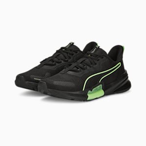 トレーニング パワーフレーム 2 トレーニングシューズ メンズ, PUMA Black-Fizzy Lime