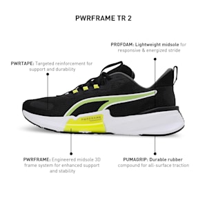 PWRFrame 2 Men's Training Shoes, PUMA Black-Yellow Burst-PUMA White, extralarge-IND