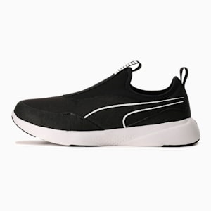 ユニセックス ソフトライド フィール スリッポン ワイド ランニングシューズ, PUMA Black-PUMA White