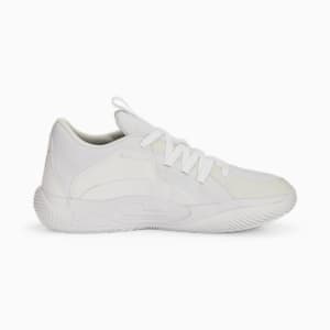 メンズ バスケットボール プーマ コート アンド ライダー ジュエル バスケットボールシューズ, PUMA White-PUMA Black, extralarge-JPN
