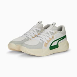 Tenis de basquetbol Court Rider Chaos Slash, PUMA White-Archive Green, extralarge