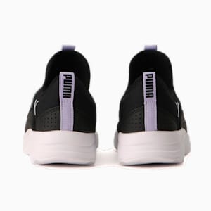 キッズ ガールズ ソフト ソフィア スリッポン バタフライ スニーカー 17-21cm, Puma Black-Light Lavender