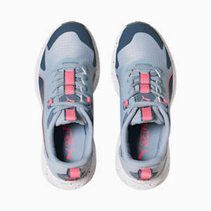 Zapatos Twitch Runner Trail para correr de mujer, Blue Wash-Evening Sky-Sunset Glow