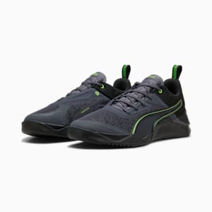 Fuse 3.0 Men's Training Shoes, Galactic Gray-PUMA Black-Green Glare, extralarge