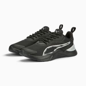 ウィメンズ トレーニング インフュージョン トレーニングシューズ, PUMA Black-PUMA Silver, extralarge-JPN
