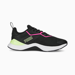 Infusion Women's Training Shoes, PUMA Black-Ravish-Fast Yellow, extralarge-IND