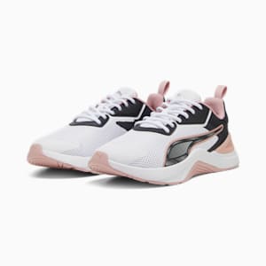Infusion Women's Training Shoes, PUMA White-PUMA Black-Future Pink, extralarge-IND