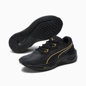 Aviator ProFoam Sky Big Kids' Running Shoes, PUMA Black-Puma Team Gold, extralarge