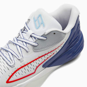 Zapatos de basquetbol Stewie 1 Four Time para mujer, PUMA White-Elektro Blue