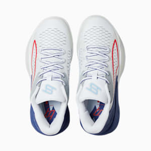 Zapatos de basquetbol Stewie 1 Four Time para mujer, PUMA White-Elektro Blue