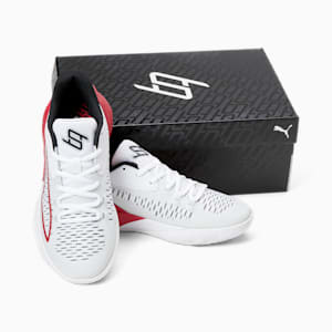 STEWIE x TEAM Stewie 1 Women's Basketball Sneakers, PUMA White-Tango Red, extralarge