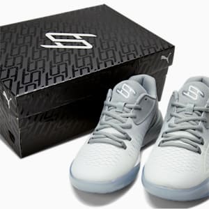 Zapatos de básquetbol Stewie 1 Team para mujer, Quarry-PUMA White