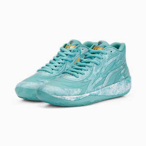 MB.02 Jade Basketball Shoes, Lake Green-Puma Team Gold