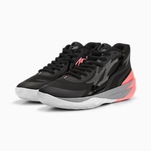 MB.02 Basketball Sneakers, PUMA Black-Sunset Glow, extralarge-IND