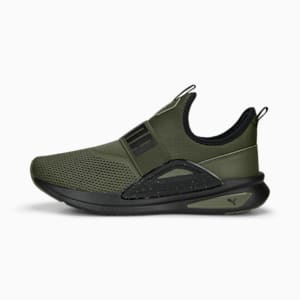 SOFTRIDE Enzo Evo Slip Spkle Unisex Shoes, Green Moss-PUMA Black, extralarge-IND