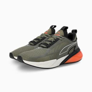 X-Cell Action Running Shoes, PUMA Olive-Flame Flicker-PUMA Black, extralarge-IND