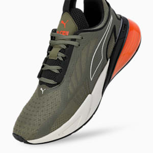 X-Cell Action Running Shoes, PUMA Olive-Flame Flicker-PUMA Black, extralarge-IND