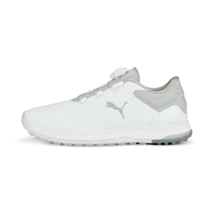 ウィメンズ ゴルフ プロアダプト アルファキャット 2.0 スパイクレスシューズ, PUMA White-PUMA Silver, extralarge-JPN