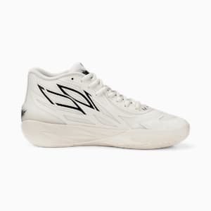 MB.02 Whispers Basketball Shoes, Frosted Ivory-PUMA Black