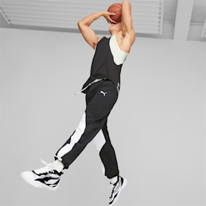 メンズ バスケットボール プレイメーカー プロ コートサイド バスケットボールシューズ, PUMA White-PUMA Black